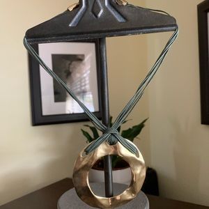 Pendant Brushed metal Necklace